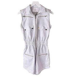 Carolina Ritzler Striped Seersucker Jumpsuit Shorts Carolina Ritz 1990‎ Paris 38